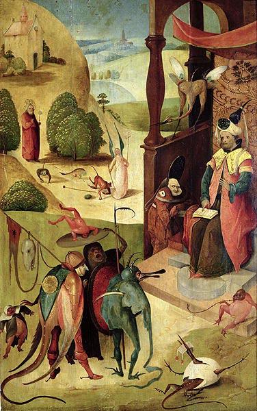 Hieronymus Bosch Saint James and the magician Hermogenes.